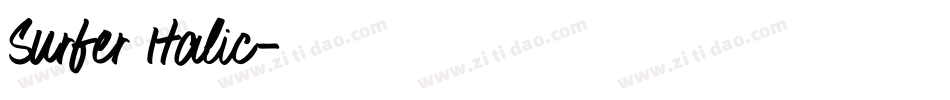 Surfer Italic字体转换
